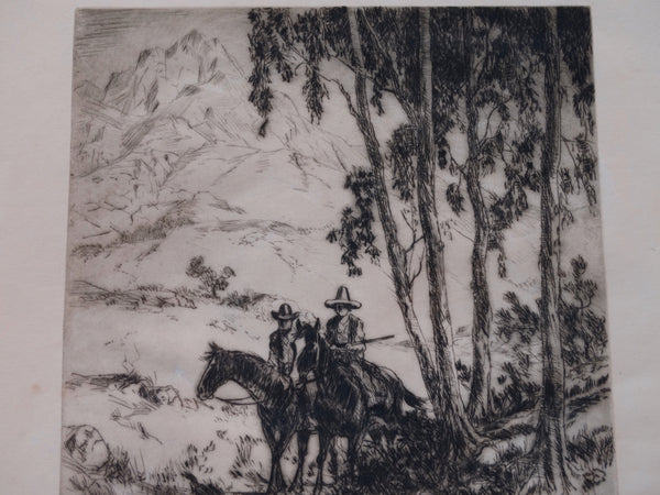 Thomas Hill McKay - The Cowboy & The Vaquero - Etching AP1438