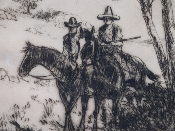 Thomas Hill McKay - The Cowboy & The Vaquero - Etching AP1438