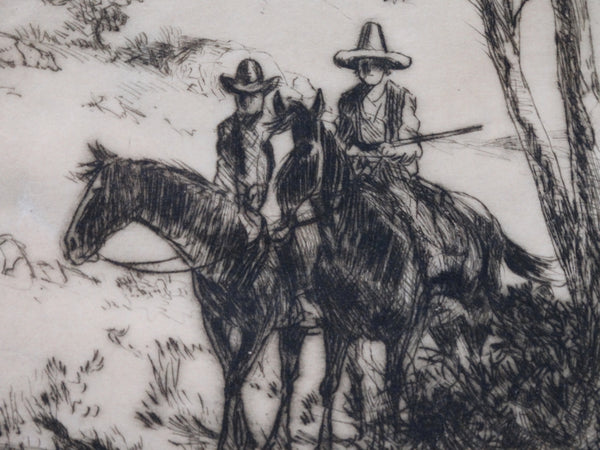 Thomas Hill McKay - The Cowboy & The Vaquero - Etching AP1437