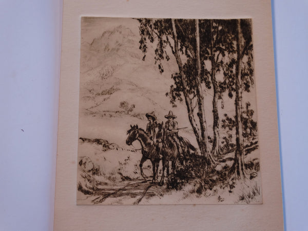 Thomas Hill McKay - The Cowboy & The Vaquero - Etching AP1438