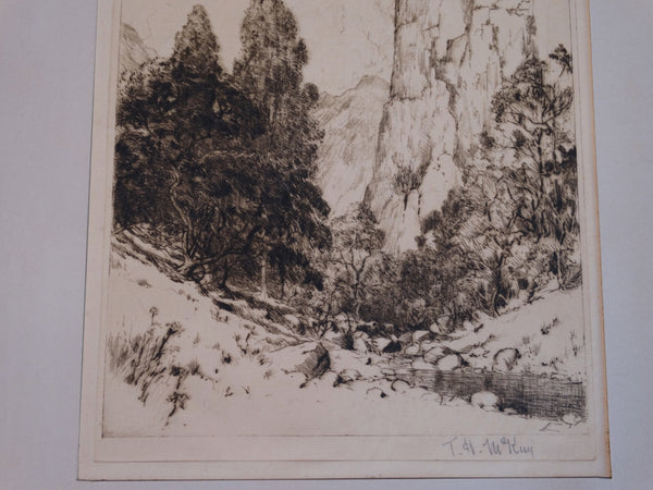 Thomas Hill McKay - Topanga Canyon - Etching 1929 AP1443