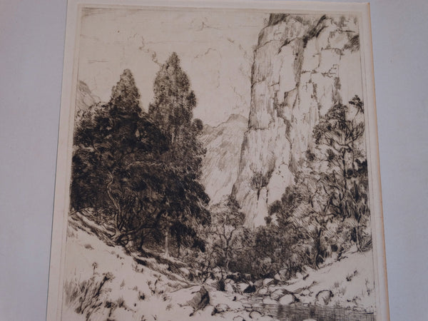 Thomas Hill McKay - Topanga Canyon - Etching 1929 AP1443