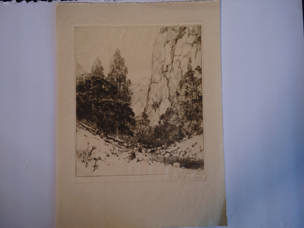 Thomas Hill McKay - Topanga Canyon - Etching 1929 AP1445