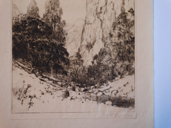 Thomas Hill McKay - Topanga Canyon - Etching 1929 AP1445