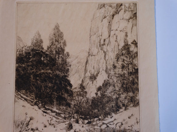 Thomas Hill McKay - Topanga Canyon - Etching 1929 AP1445