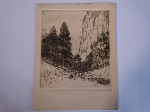 Thomas Hill McKay - Topanga Canyon - Etching 1929 AP1460