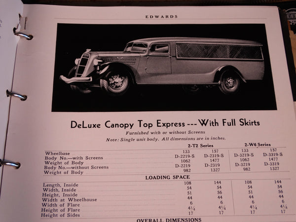 Studebaker 1936 Dealer Truck Book/Brochure AP1465