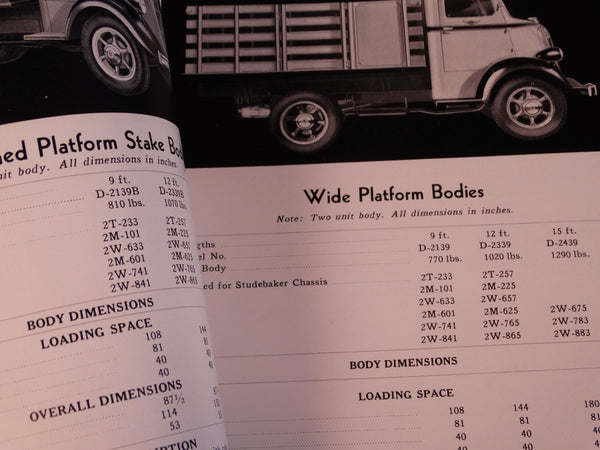 Studebaker 1936 Dealer Truck Book/Brochure AP1465