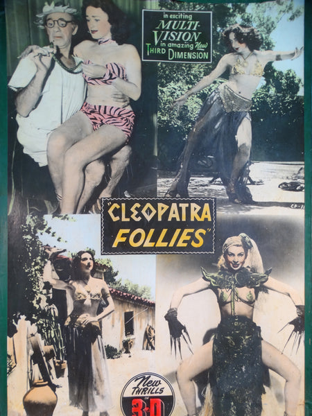 Giant Lobby Card for 1953's Anaglyph 3-D  Movie Cleopatra Follies AP1472