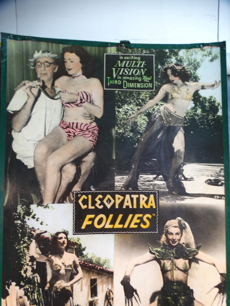 Giant Lobby Card for 1953's Anaglyph 3-D  Movie Cleopatra Follies AP1472