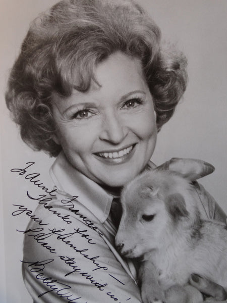 Betty White Publicity Photo w Letter on White House Stationery AP1481