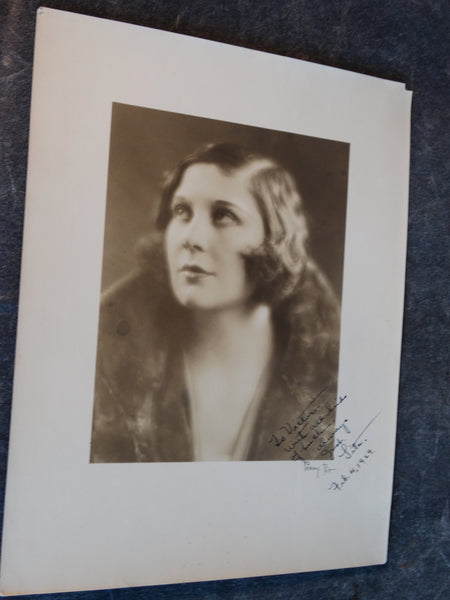 Parry Pott - Portrait Photograph of Lita Grey Chaplin - Autographed 1929 AP1495