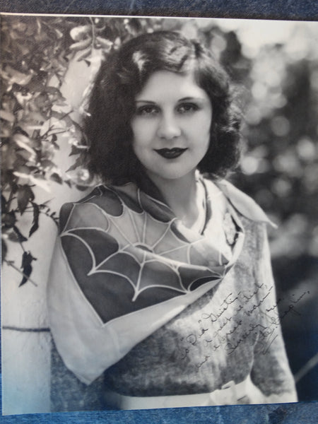 Lita Grey Chaplin 1929 Autographed Portrait Photograph AP1496