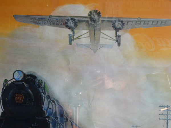 Maddux Airlines Original Vintage Poster by Grif Teller AP1500