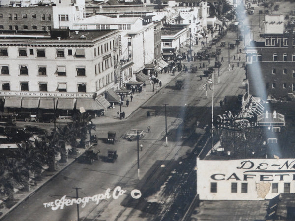 Aerograph Company - Panoramic B&W Photograph of Long Beach circa 1920 AP1543