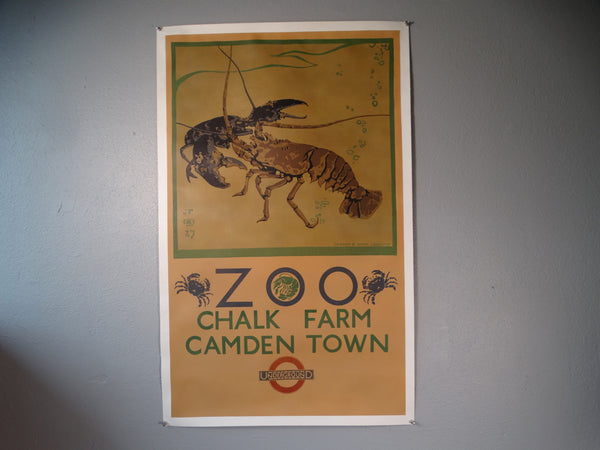 Richard Barrett Talbot Kelly - London Underground Poster - Zoo Chalk Hill Camden Town 1927  AP1548