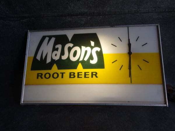 Mason Root Beer Clock circa 1960 AP1598