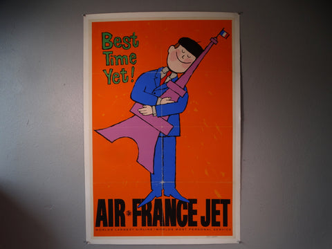 Saul Mandel - Best Time Yet - Air France Poster 1957 AP1657