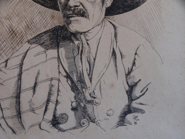 Pedro - Etching 1930 - Unidentified Artist AP1668