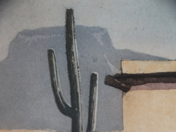Waiting - Hand-tinted Etching AP1670