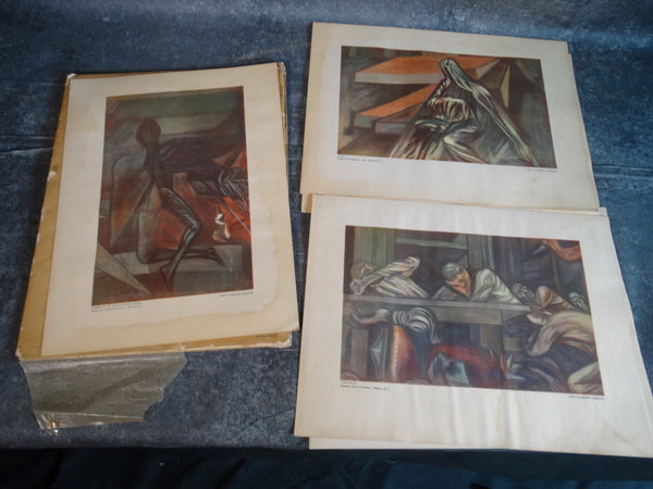 Three Mexican Painters Orozco Rivera Siqueiros 10 Reproductions in Color of Famous Murals AP1690