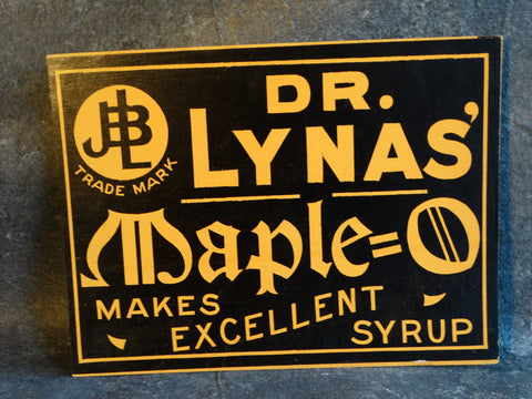 Vintage Apothecary Store Display Poster for Dr Lyna's Maple=O AP1701