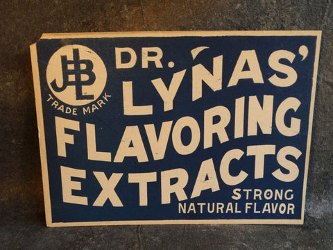 Vintage Store Display Poster: Dr Lynas' Flavoring Extracts AP1702