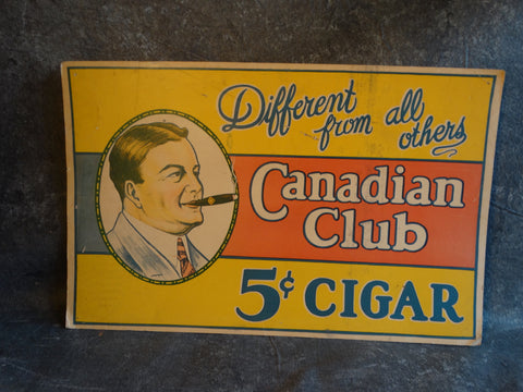 Vintage Store Advertising Poster for Canadian Club Cigars AP1703