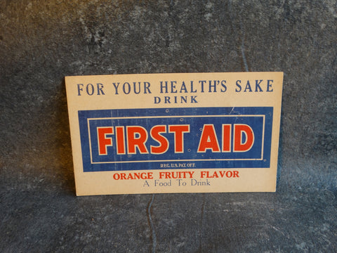Vintage Store Advertising Poster for a drink called First Aid AP1704