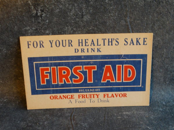 Vintage Store Advertising Poster for a drink called First Aid AP1704