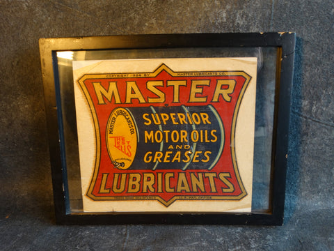 Master Lubricants Advertising Decal AP1705