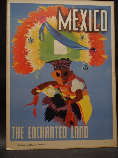 THE ENCHANTED LAND --  Advertising Poster for Mexican Tourism