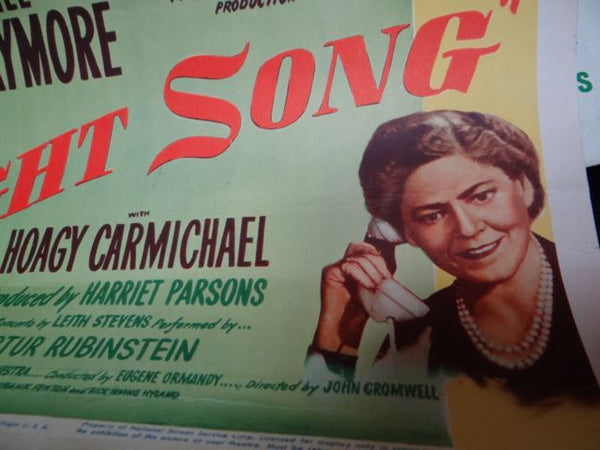 NIGHT SONG Dana Andrews Merle Oberon 1947 Movie Poster