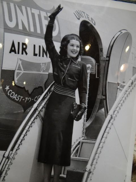 The Ann Rutherford Files: Ann Boarding United Airlines Coast-To-Coast 1940s