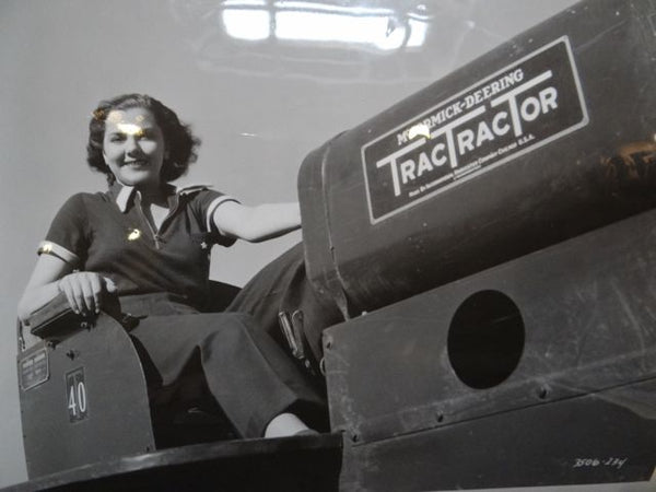 The Ann Rutherford Files: Ann on a McCormick-Deering Trac-Tractor