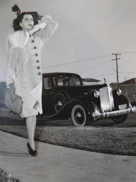 The Ann Rutherford Files: Ann Being Shadowed By A 1937 Packard 12 Cylinder Sedan