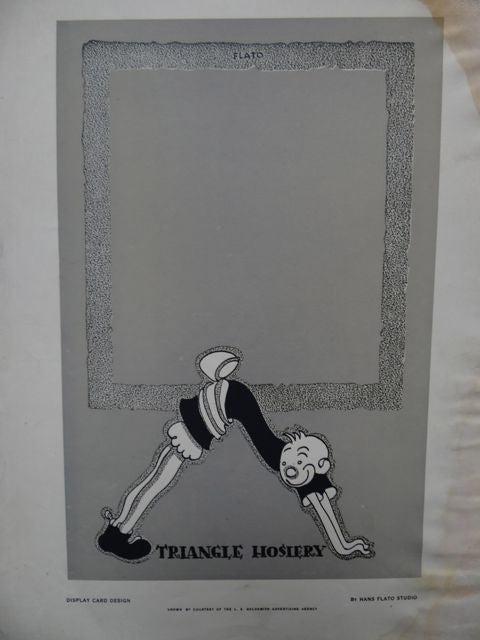 Lithographic Plate By Hans Flato for Triangle Hosiery