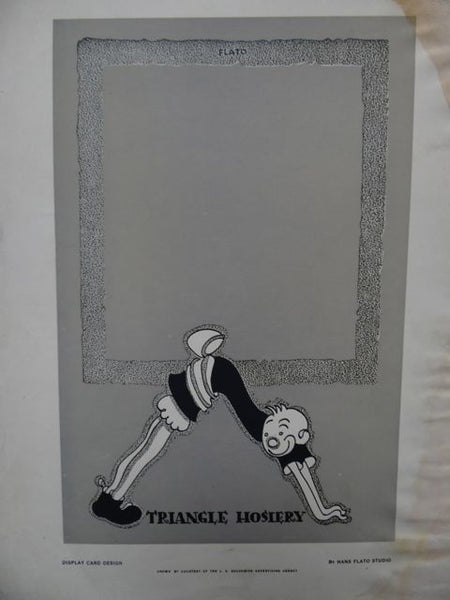 Lithographic Plate By Hans Flato for Triangle Hosiery