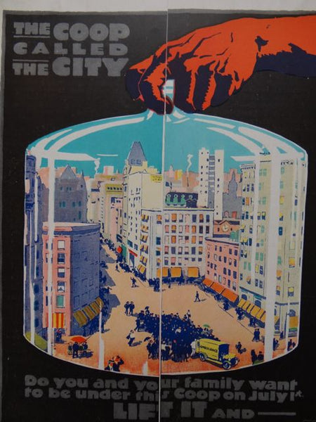 “The Coop Called the City”–Bossert Bungalow Advertisement Litho Plates