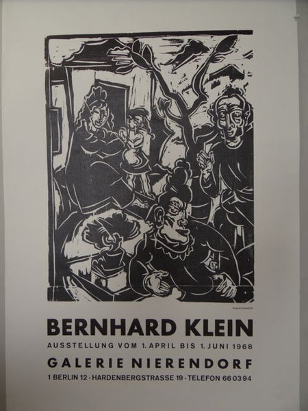 Bernhard Klein (1888-1967) Gallery Poster 1968 AP401