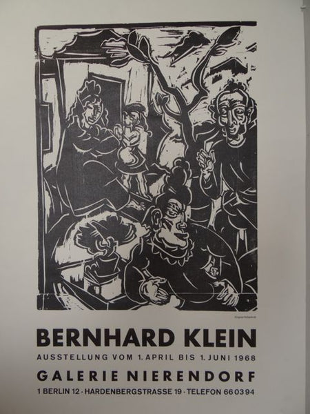 Bernhard Klein (1888-1967) Gallery Poster 1968 AP401