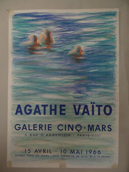 Agathe Vaito Galerie Cinq-Mars Poster 1966