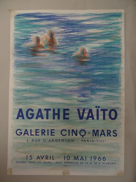 Agathe Vaito Galerie Cinq-Mars Poster 1966