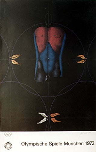 Paul Wunderlich 1972 Munich Olympics Poster