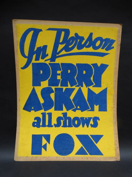 Perry Askam Fox Theater Poster