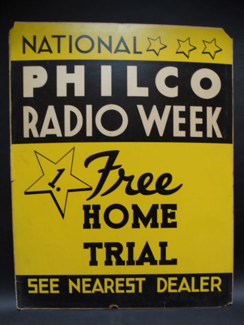 Philco Radio Week Poster