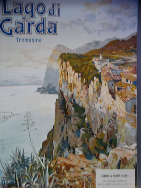 Elio Ximenes Vintage Travel Poster Lago Di Garda