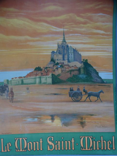 Mont St Michel Travel Poster
