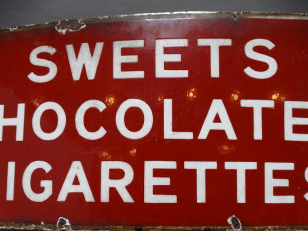 Sweets Chocolates Cigarettes Sign