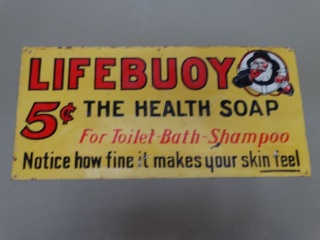 Life Buoy The Health Soap Sign 1930s